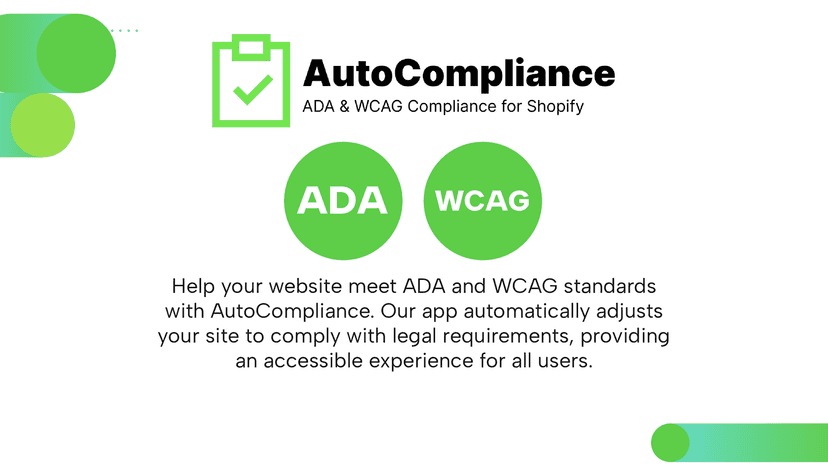 Our app automatically adjusts your site to ADA and WCAG.