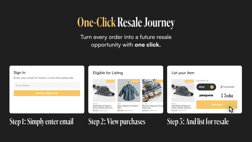 Give every customer access to effortless resale