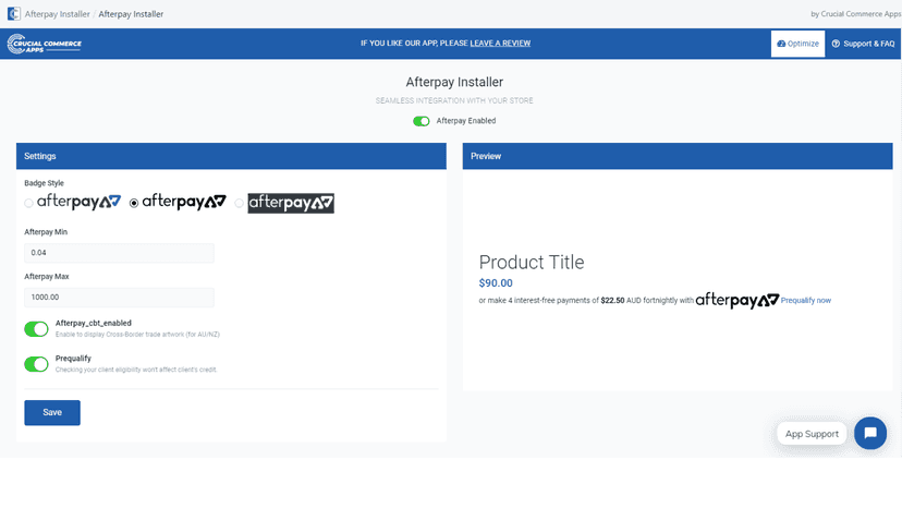 App Dashboard