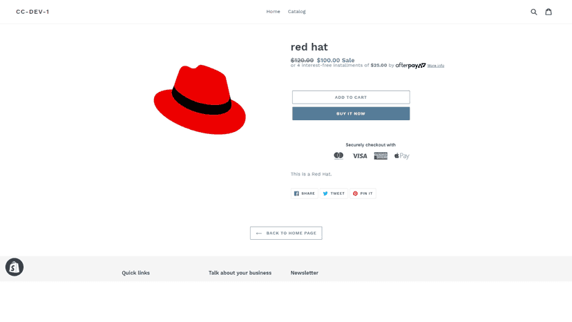 After Shopify Afterpay Install