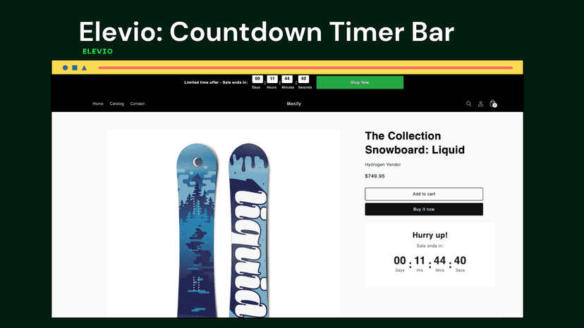 Elevio: Countdown Timer Bar