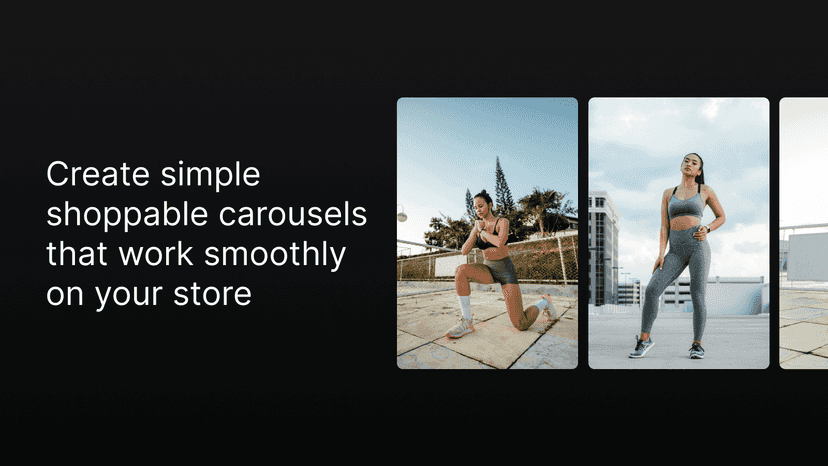 Promotional image of shoppable carousel