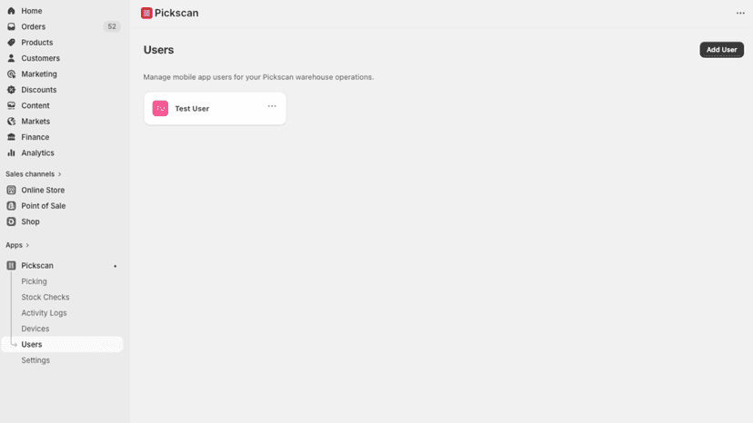 User management
