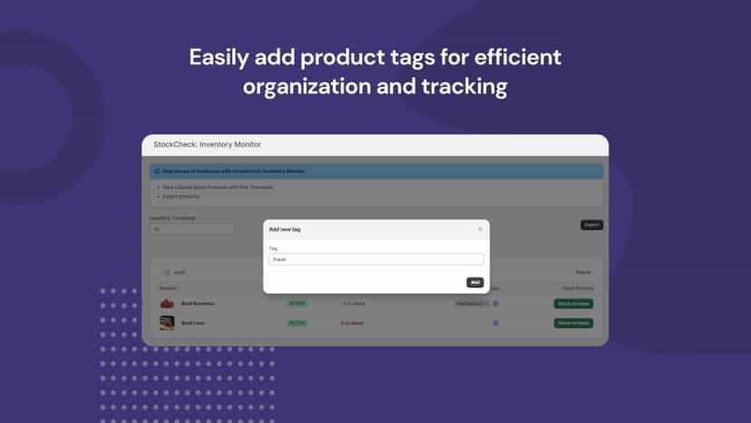 easily add product tags