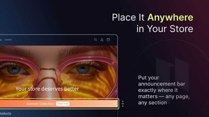 Place bar anywhere