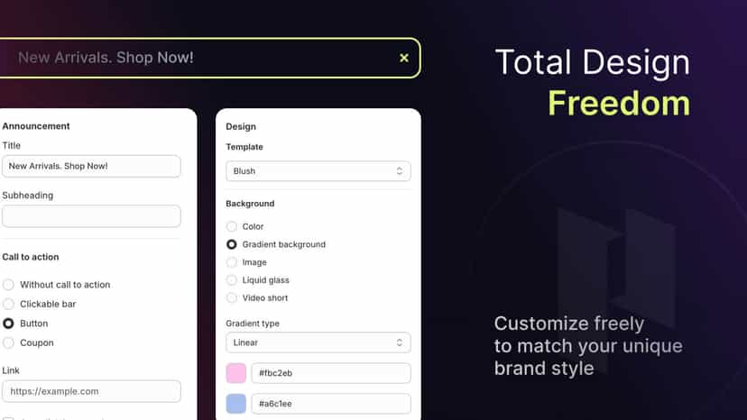 Total design freedom