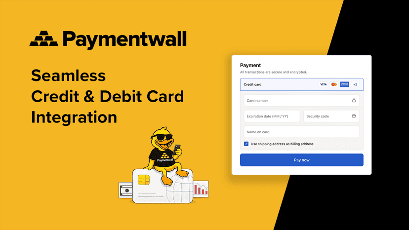 Seamless credit and debit card integration