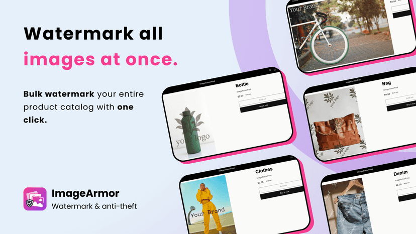 Watermark all your product images at once