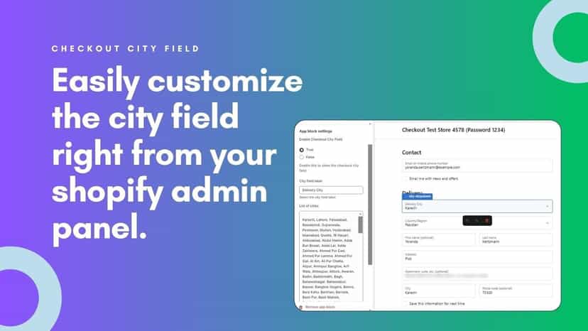 Easily customize the city field