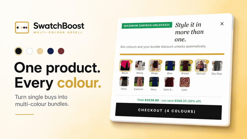 The Best App for cross selling of swatches