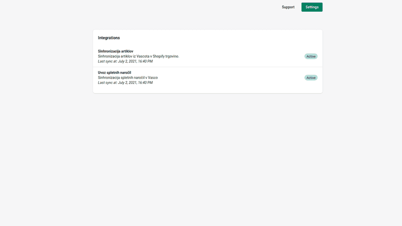 View all your integrations in one place