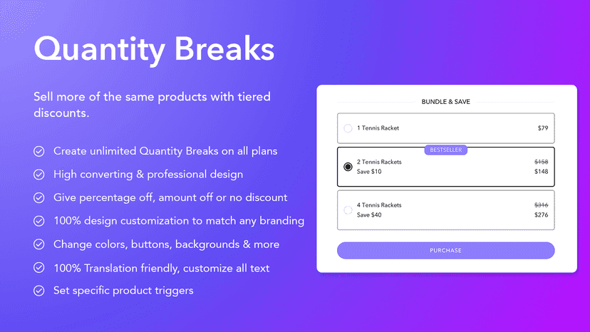 Quantity Breaks, Quantity Breaks, Quantity Breaks, Quantity