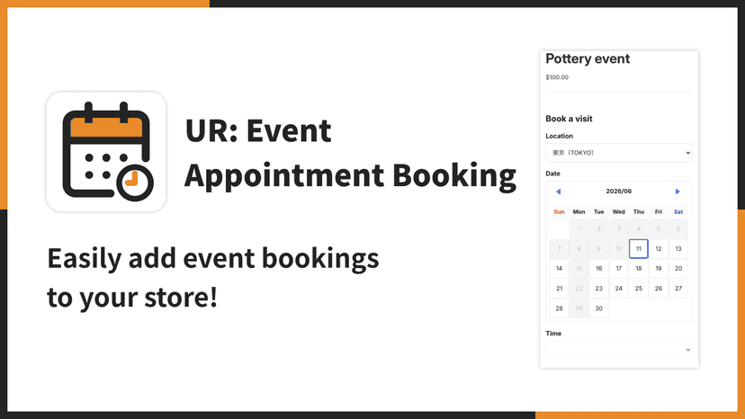 Easily add event bookings to your store!