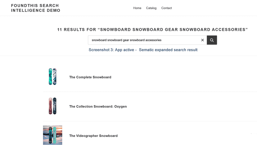App active: Expanded Semantic search results