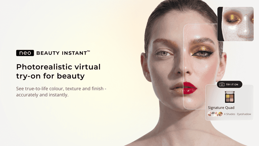 Photorealistic virtual try-on for beauty