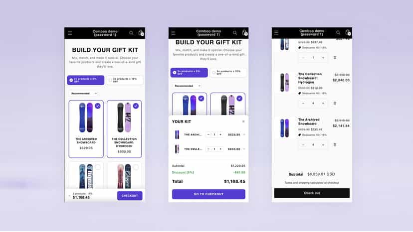 Bundles personalizables con descuentos automáticos
