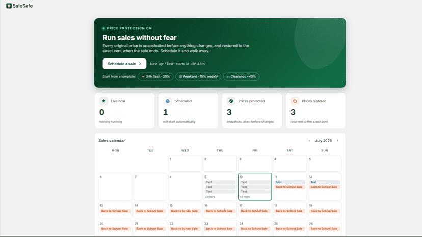 Home Page SaleSafe