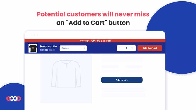Sticky add to cart bar
