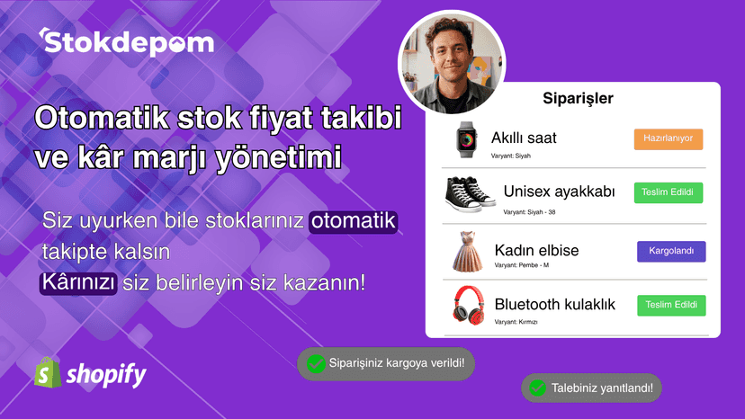 Ürünleri seç ve mağazana anında yükle