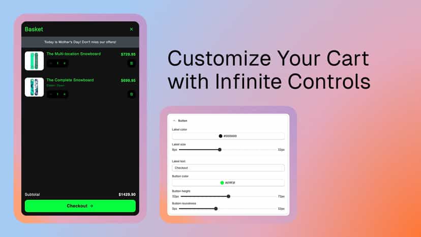 Customize Your Cart with Infinite Controls