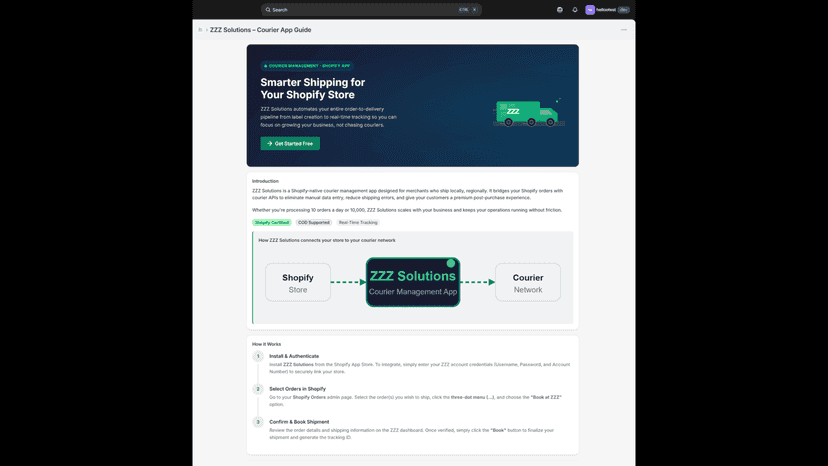 Home page