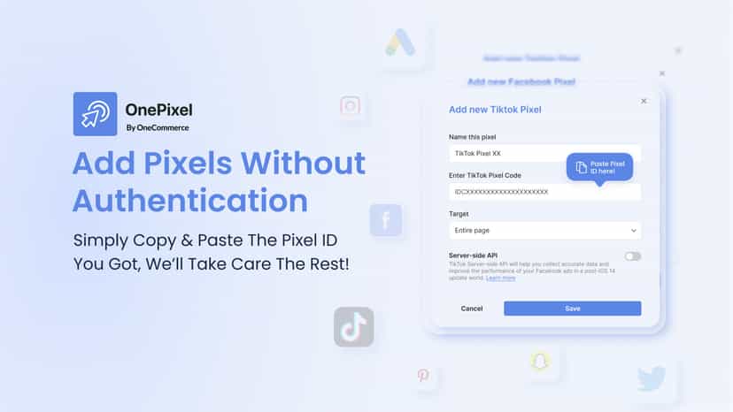 Add pixels without authentication