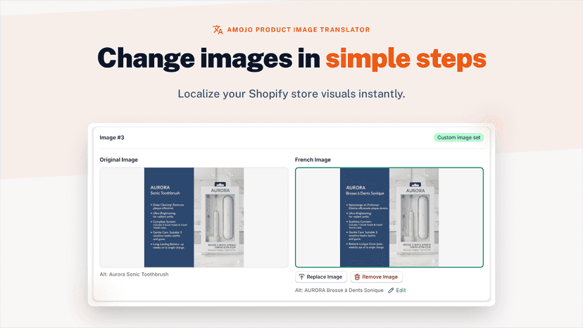 Image translation in simple steps