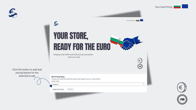 Install Dual Pricing button
