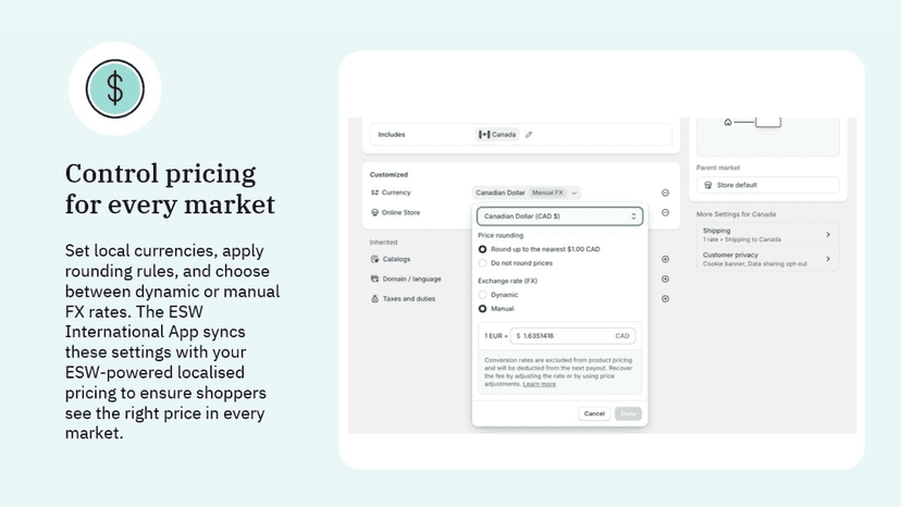 Localised pricing