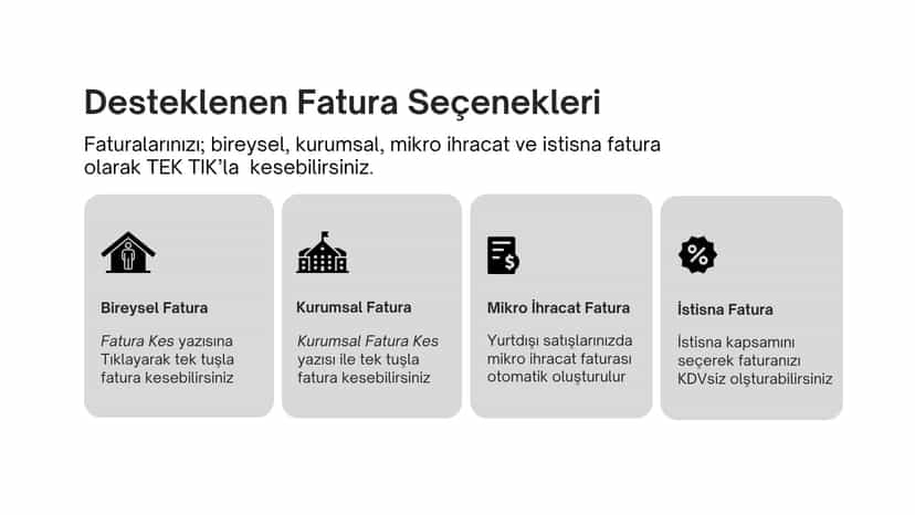 Fatura Seçenekleri