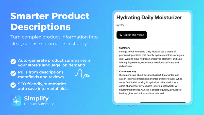 Smarter product descriptions