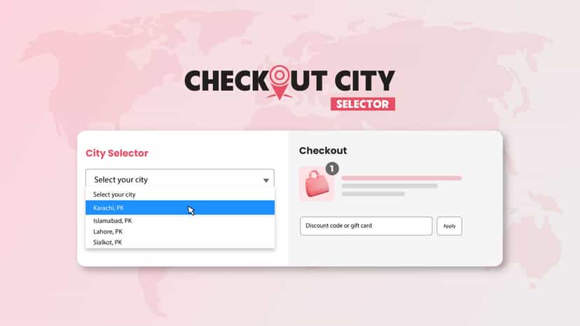 Dynamic City Selection Shopify Checkout