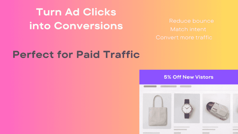 Shopify admin interface for configuring smart UTM banners