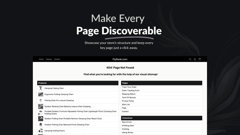 visual sitemap for shopify