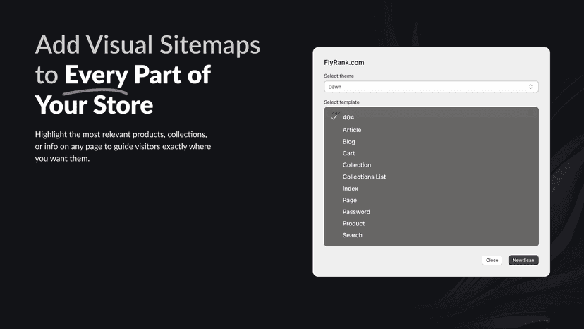 embed sitemap on any page