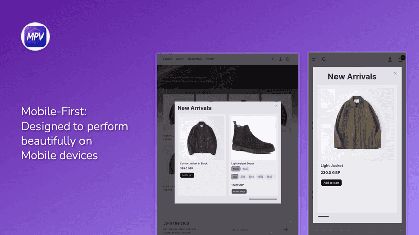 Mobile-First, designed to perform beautifully on mobile devices