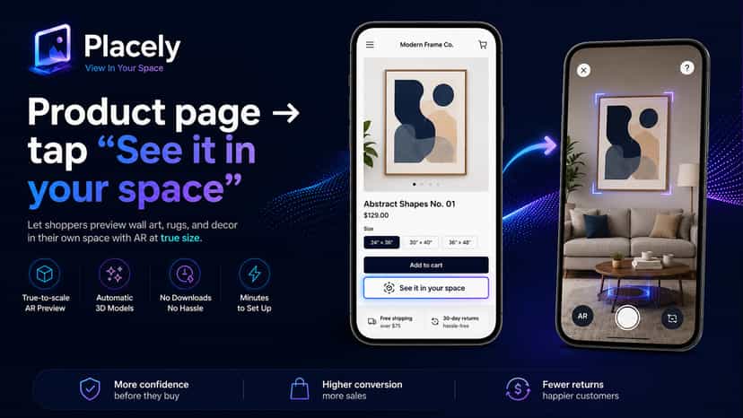 Product page → tap "See it in your space"