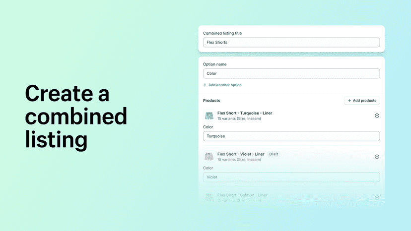 Create a combined listing