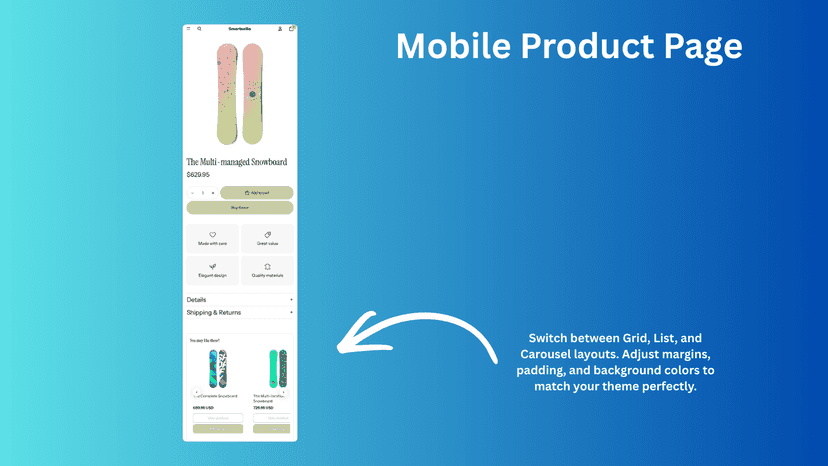 SmartSellio Product Page Mobile