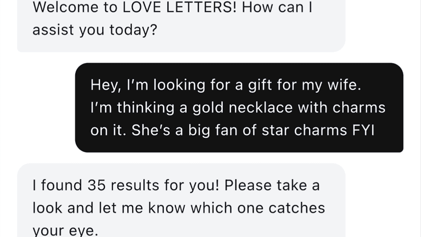 AI chat assistant search