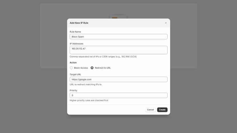 Geo: Redirect & Country Block