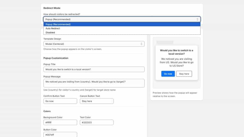 Geo: Redirect & Country Block