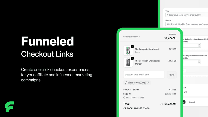 Funneled Checkout Links
