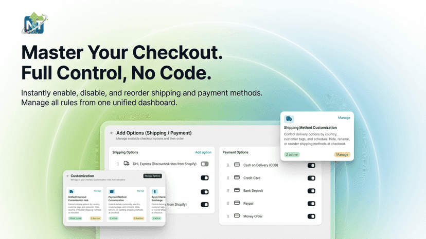 Options and customizations