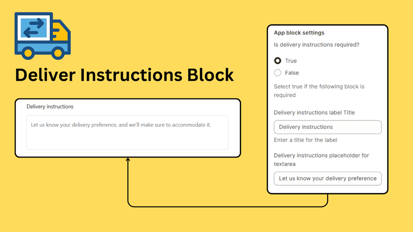 TSS Checkout Customization - Delivery Instruction