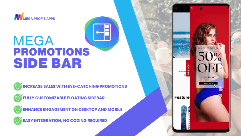 Mega Promotions Side Bar - Customizable Floating Sidebar