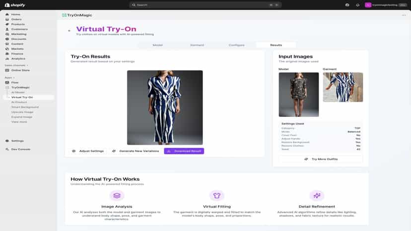 Virtual garment tryon