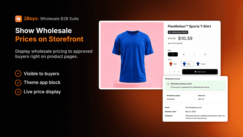 Storefront Wholesale Pricing