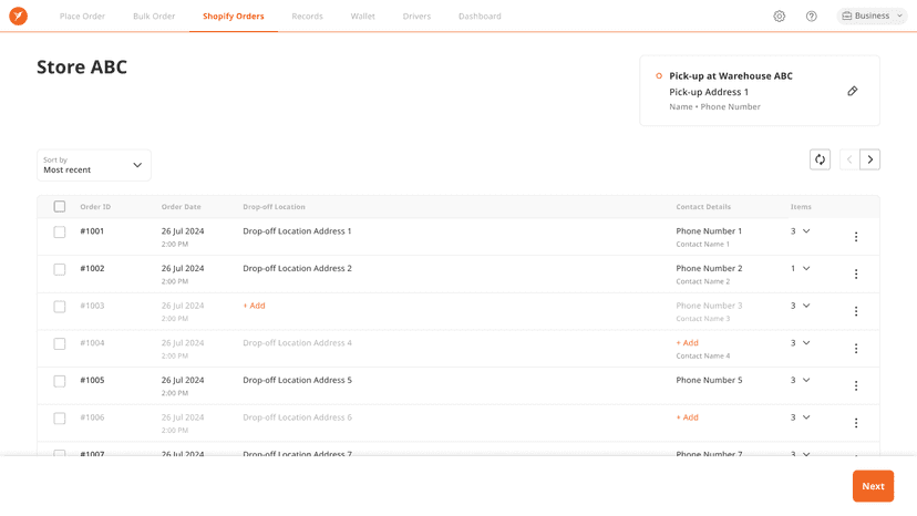 Auto-pipe your Shopify unfulfilled delivery to Lalamove