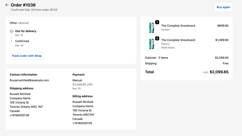Update fulfillment status directly from Shopify order page